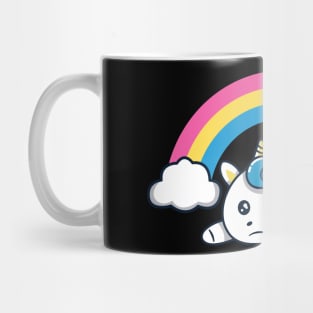 Existential Angst: A Saddened Unicorn in an Existential Crisis Mug